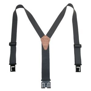 Perry Suspenders Men's Elastic 1.5 Inch Wide Hook End Suspenders
